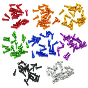 20pcs M3x10mm Socket Head Cap Screws 6063 Aluminum Hex Socket (Anodized Colors) - Picture 1 of 9
