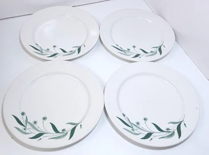 Homer Laughlin Green Fields Dinner Plates Set of 4 Restaurant Ware 9" - Picture 1 of 9
