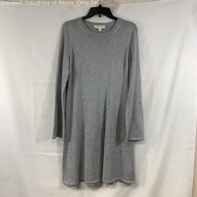Gently Loved Michael Kors Silver Women's Sweater Dress, Sz. M - Image 1 of 3