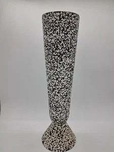 Vintage MCM Royal Haeger Vase Spackle Brown White Textured Glazed Pottery - Picture 1 of 5