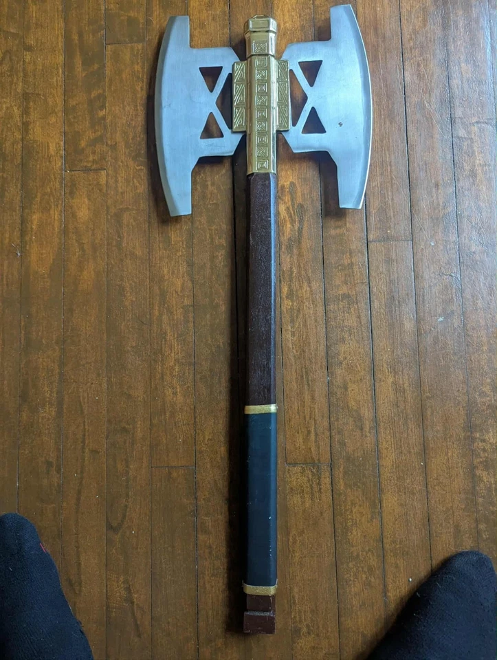 Hacha Gimli El Hacha de Batalla del Señor de los Anillos Hecha a Mano Acero al Carbono Hacha y Estuche Foto 1 de 1