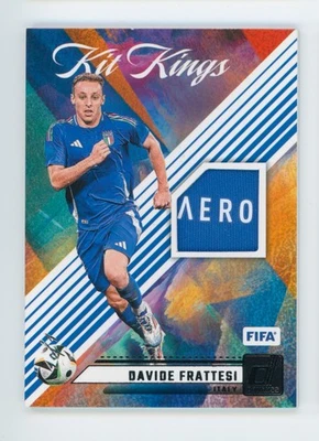 2024-25 Davide Frattesi Panini Donruss Kit Kings Platinum Italy Patch Card 1/1 - Image 1 of 3