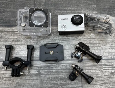 VIVITAR HIGH DEFINITION ACTION CAM WATERPROOF CAMERA + MOUNTS 2.0" - DVR-781{50} - Image 1 of 4