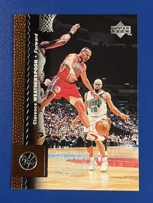 1996-97 Upper Deck Basketball Clarence Weatherspoon Philadelphia 76ers #93 - Image 1 of 2