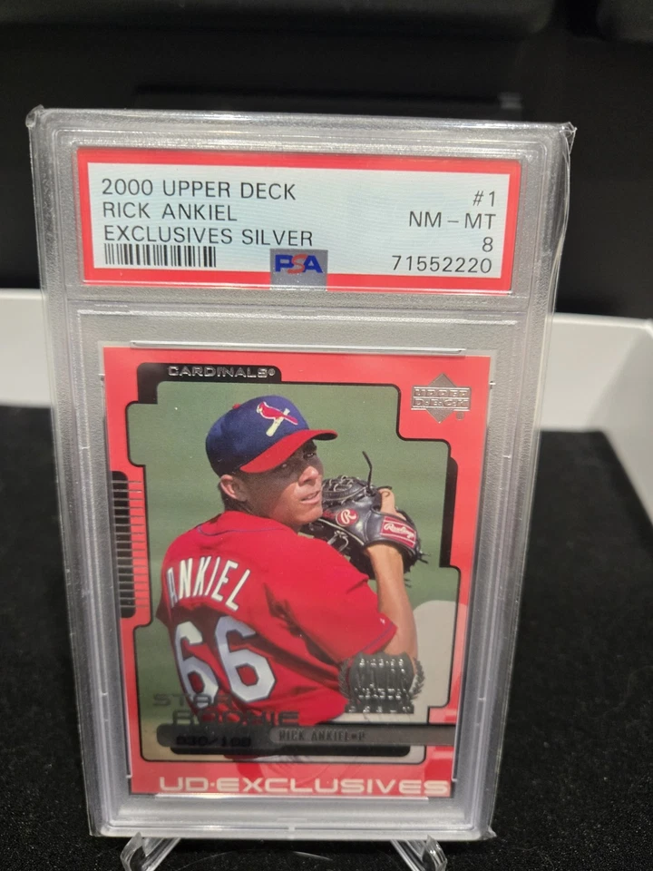 2000 Upper Deck EXCLUSIVES Rookie Rick Ankiel - PSA 8 - /100 - Image 1 of 1