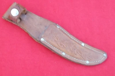 Vintage Western BOULDER 640 Hunting Fixed Blade KNIFE   LEATHER SHEATH ONLY - Image 1 of 4