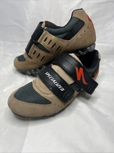 SPECIALIZED Cycling Shoes MTB Mountain Biking Brown Mens 6.5 Women’s 8.5 - Picture 1 of 11