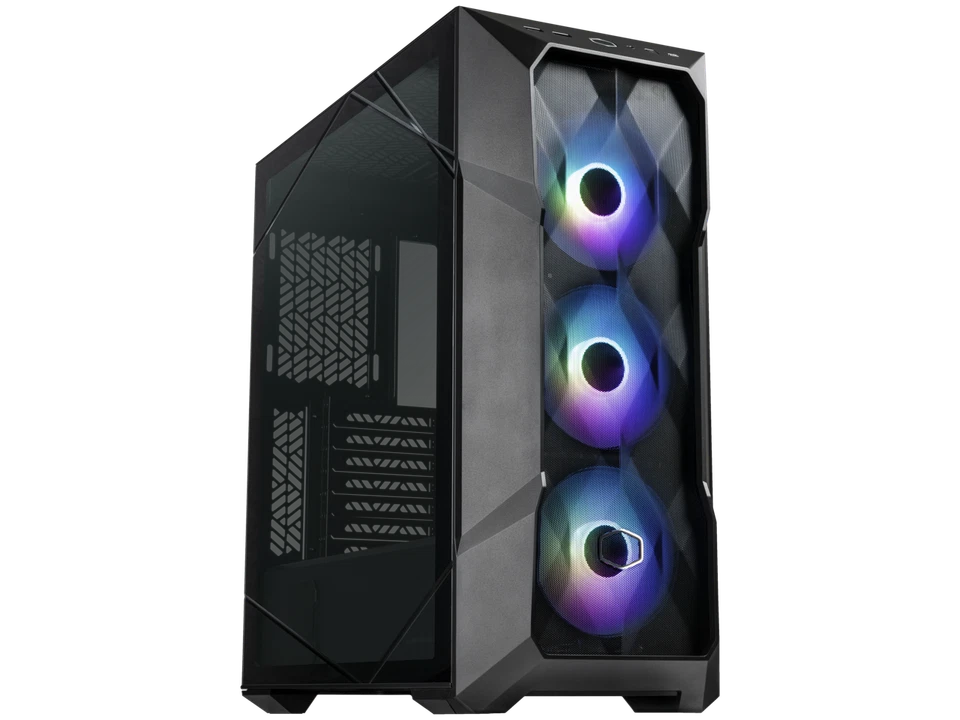 Cooler Master TD500 Mesh V2 Black Gaming Airflow ATX Mid-Tower Case, Polygonal M - Image 1 of 4