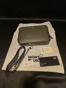 NEW - Montblanc Leather Mini Messenger Cross Clutch Bag Men Women / MB130309 - Picture 1 of 13
