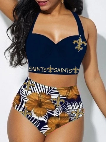 New Orleans Saints Women's Swimsuits Athletic Training Swimwear Bathing Wears Cover
