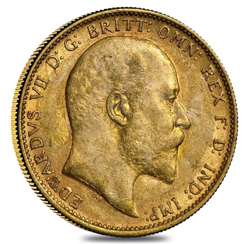 Sale Price - 1902-1910-M Australia Gold Sovereign Edward VII Avg Circ Cover