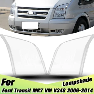 For Ford Transit MK7 VM V348 2006-2014 Pair Front Headlight Lens Cover Replace - Picture 1 of 15