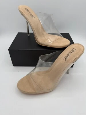 Cape Robbin Allure MWD8370 Womens US 9 Clear Transparent Peep Toe Stiletto Heel - Image 1 of 4