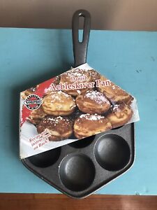 NORPRO CAST IRON Danish Aebleskiver Pan - Pancake Donut Ball Puffs Breakfast NEW