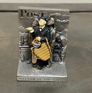NORMAN ROCKWELL "BOTTOM OF THE SIXTH" ZINN MINIFIGUR - Bild 1 von 3