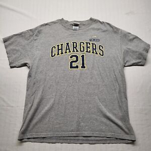 Ladainian Tomlinson T Shirt Mens Large Gray Blend San Diego Chargers Retro Y2K
