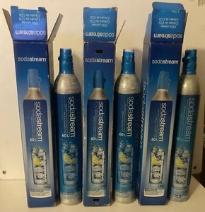 3 SodaStream 60L CO2 Cylinders FULLY SEALED ( Two JUL 2025 and JAN 2027) - Picture 1 of 10