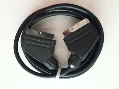 Video Scart Kabel 21-pol Scart Stecker 21-pol SCART <> 21-pol SCART 1,60 m GUT - Bild 1 von 2