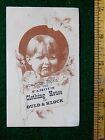 1870s-80s Boy Pouting, Famous Clothing House of Ould & Klock Trade Card F14
