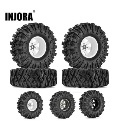 INJORA 1.9 fango pneumatico Sat Offset -8.9mm Beadlock cerchio per 1/10 RC Crawler