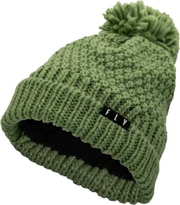 Women's Fly Anna Pom Beanie Green - Picture 1 of 1