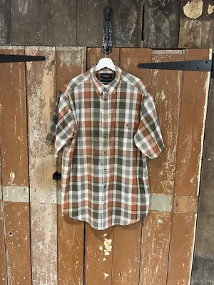 Roundtree & Yorke Shirt Top Men's Size Large Multicoloured Check Short Sleeve - Image 1 of 4