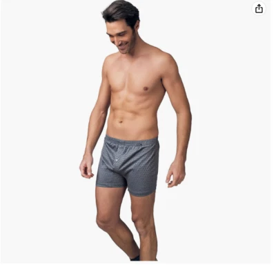 6 boxer nottingham filo di scozia b416 con Elastico Interno - Immagine 1 di 2