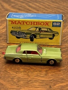 Matchbox LESNEY Mercury Cougar No. 62 & Original Box - Picture 1 of 5