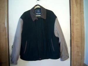MEN' JACKET MEMBER'S ONLY XL LEATHER COLLAR - Picture 1 of 4
