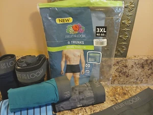 6 Men's Fruit of the Loom Trunk Underwear Micro-Stretch/Shorter Leg Length 3XL - Picture 1 of 16
