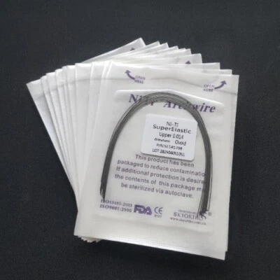 10Packs Arcos de Dental Ortodoncia Redondos Niti Arco de Alambre Su Arch Wire - Image 1 of 4