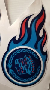 Tennessee Titans with Crest Full Size football helmet decals set - Picture 1 of 4
