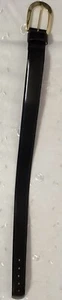 A Brod black Leather Belt, sz S, made in Taiwan - Picture 1 of 4