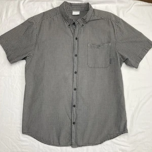 Camisa Columbia Botón Manga Gris Cuadros Hombre Grande 100% Algodón’s - Imagen 1 de 12