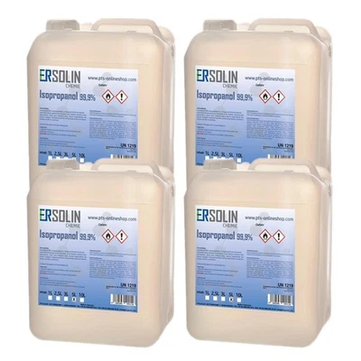 Isopropanol 99,9% 4 x 5 Liter (20 L) Isopropylalkohol IPA sehr ergiebig - Bild 1 von 2