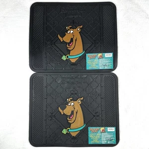 Vtg Scooby Doo Limited Edition Car Truck RV Rubber Utility Pet Floor Mats, Pair - Bild 1 von 5