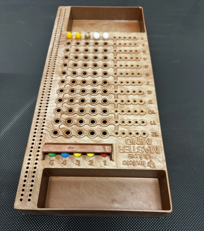 Vintage deluxe Mastermind board Game By Invicta Plastics.  Friends/family Game - Image 1 of 3