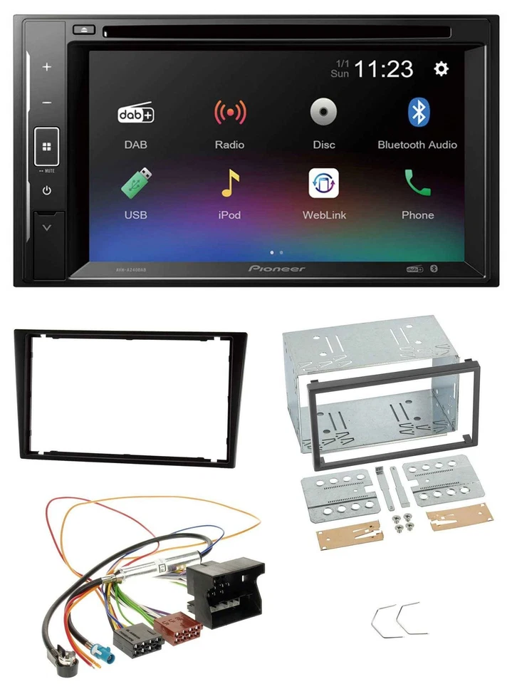 Pioneer Bluetooth MP3 USB 2DIN DAB DVD Autoradio für Opel Combo C Omega B Corsa - Bild 1 von 4