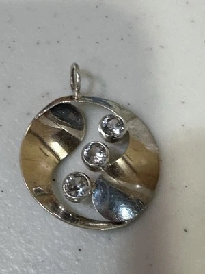 Ciondolo Kultaseppa salovaara Argento Sterling Finlandia Quarzo Finlandese Vi... - Immagine 1 di 4