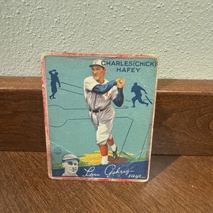 1934 GOUDEY  CHARLES CHICK HAFEY #78 - Picture 1 of 2