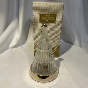 Vintage 90er Avon Kristall Leuchtbaum Farbwechsel Weihnachten Urlaub GUC - Bild 1 von 6