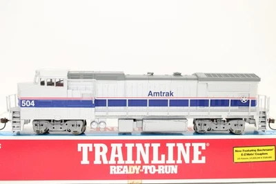 Walthers HO Scale Amtrak Ph. IV GE Dash 8-40BW Diesel Locomotive #504 931-194 - Image 1 of 4