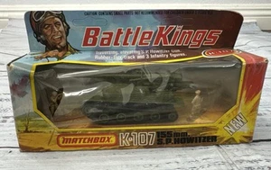 Matchbox Battlekings K-107 155mm S.P. HOWITZER Die Cast Tank Men NEW Vintage - Picture 1 of 7