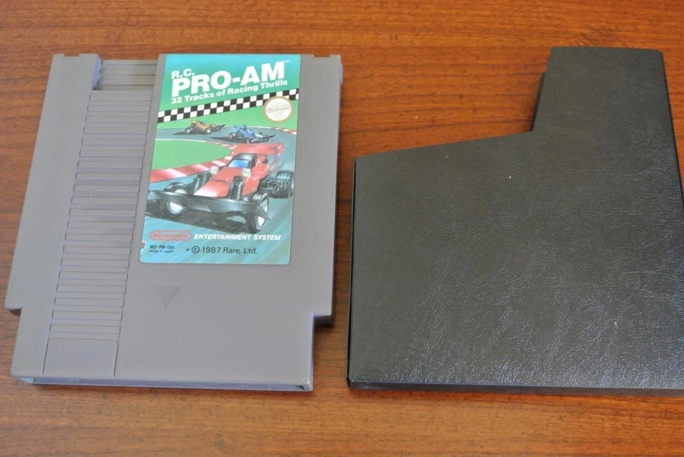R.C. RC PRO AM Pro-Am Cart & Sleeve Game Nintendo Entertainment System NES - Image 1 of 1