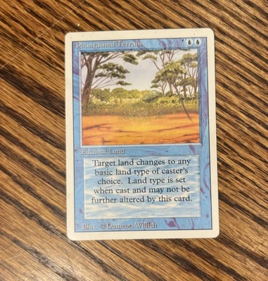 1993- MAGIC THE GATHERING- PHANTASMAL TERRAIN- BETA- GRADE Mint Never Handled 👀 - Image 1 of 3