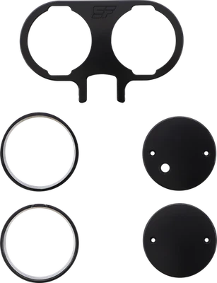 Suporte de medidor SLYFOX - Duplo - Preto compatível com TM-SLY26 - Imagem 1 de 2