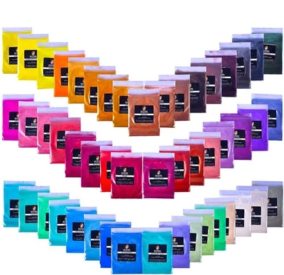 Bolsa de pigmentos de mica colores mezclados polvo de mica mineral grado cosmético Foto 1 de 2