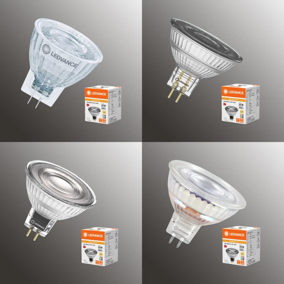 Osram Ledvance LED MR11 MR16 12V Gu4 Gu5.3 dimmbar warm neutral weiß - Bild 1 von 1