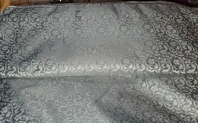 Juego de 2 fundas florales Waterford King terciopelo gris plata azul Foto 1 de 3