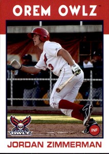2016 Orem Owlz Grandstand #35 Jordan Zimmermann Mesa Arizona AZ Baseball Card